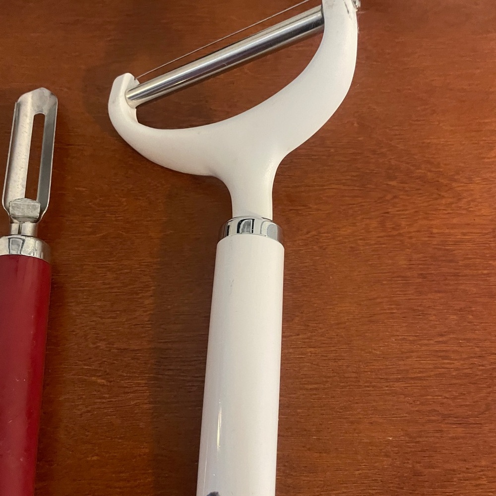 KitchenAid White Cheese Slicer with Silver Accents - Picture 3 of 3